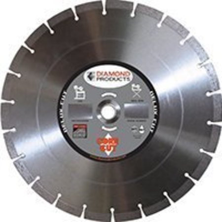 DIAMOND PRODUCTS DIAMOND PRODUCTS 22856 Circular Saw Blade, 10 in Dia, Diamond Cutting Edge, 1 in Arbor 22856